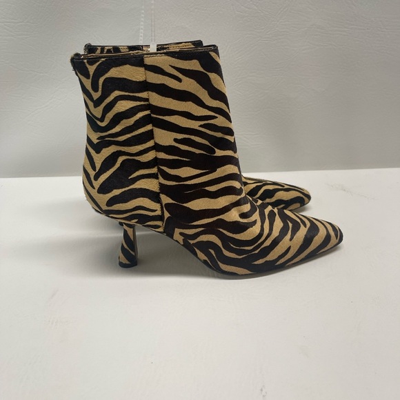 Sam Edelman Samantha womens ankle boots zebra print leather upper - Picture 5 of 8